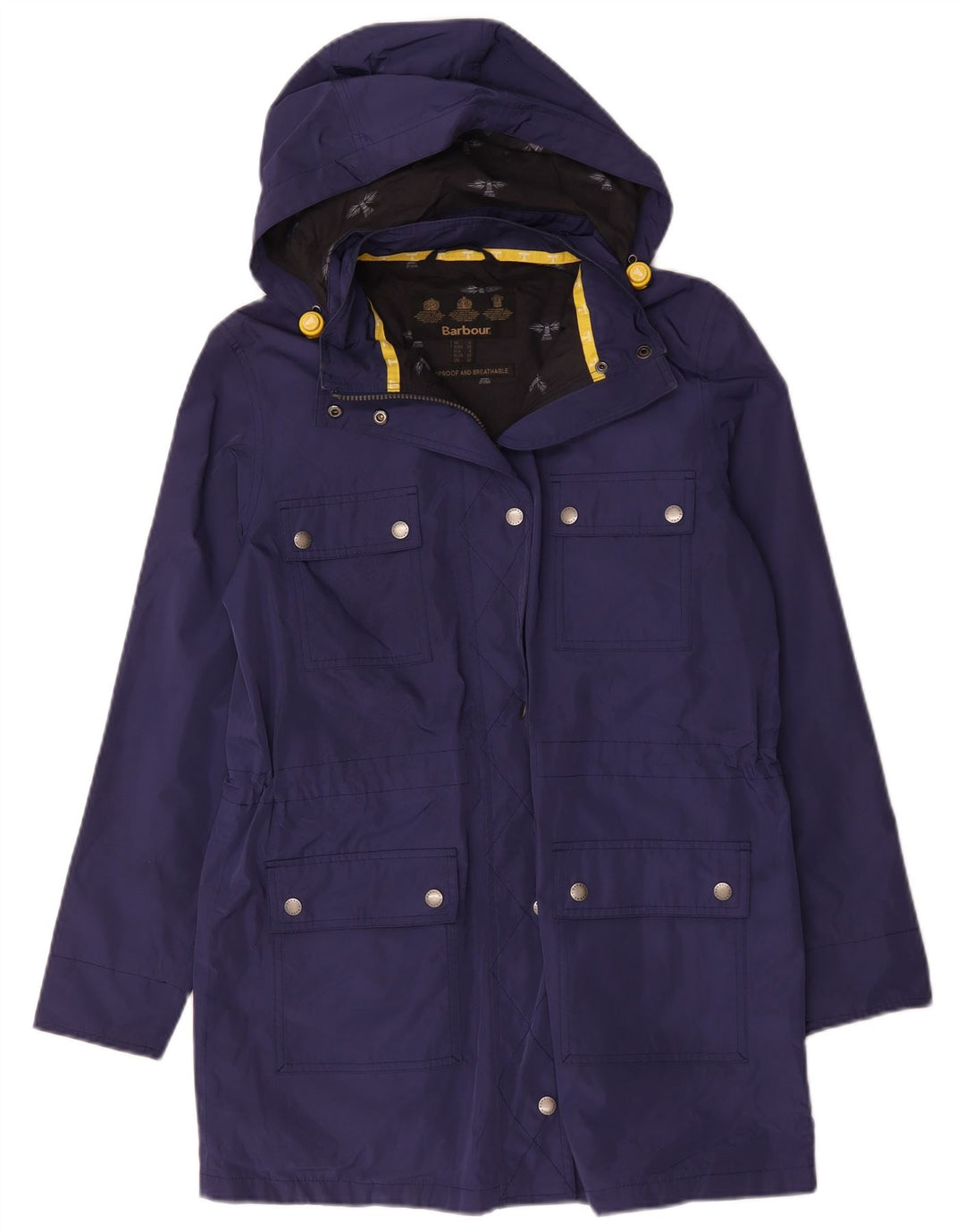 Женская ветровка с капюшоном Barbour UK 12, средний темно-синий