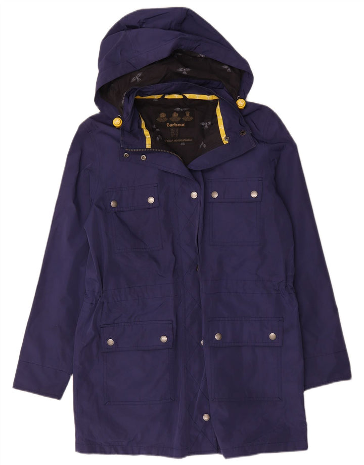 Женская ветровка с капюшоном Barbour UK 12, средний темно-синий