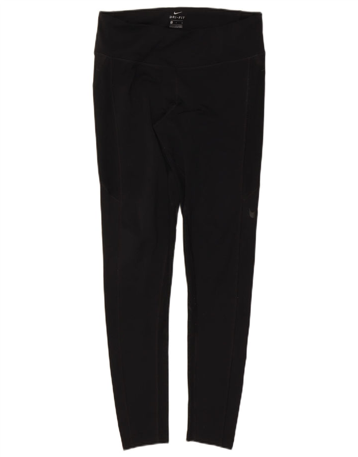 Женские леггинсы Nike Dri Fit UK 14, большие черные полиэстер