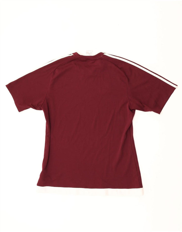 Мужская футболка Adidas Climalite Top Medium Maroon Polyester