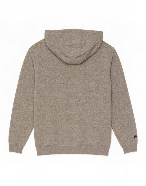 Мужской джемпер с капюшоном Fila XS, серый в крапинку, хлопок