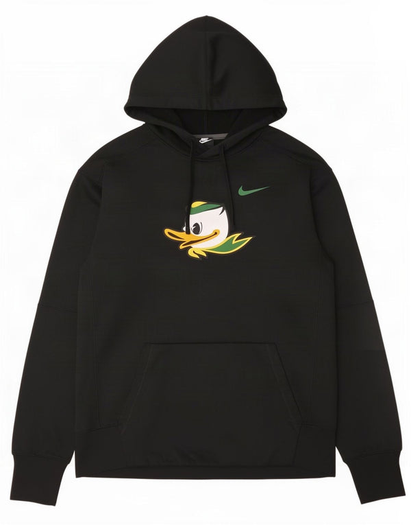 Мужской джемпер с капюшоном с рисунком Nike Oregon Ducks, большой черный полиэстер