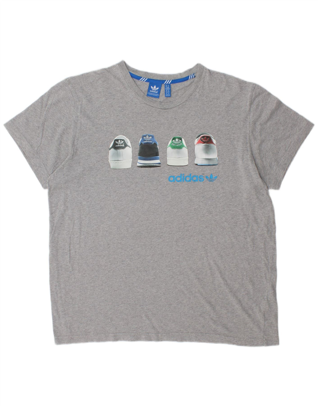 Мужская футболка с рисунком ADIDAS Top XL Серая