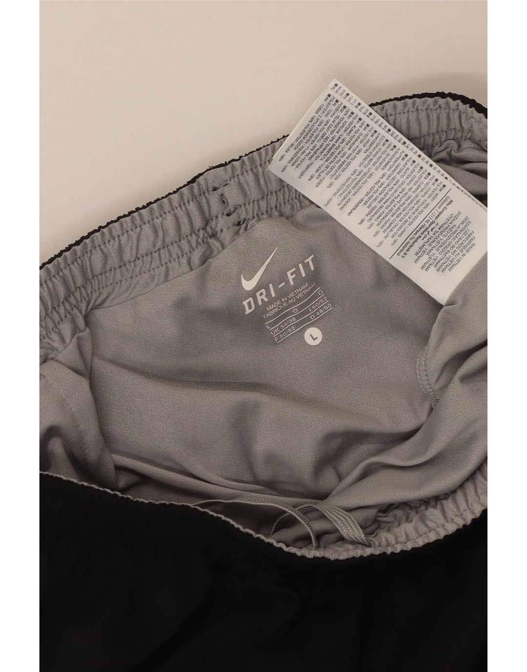 Мужские шорты для плавания Nike Dri Fit, большие черные полиэстер с цветными блоками