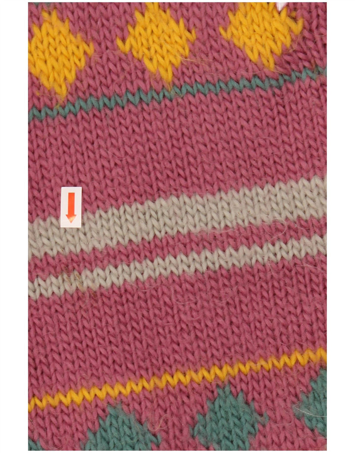 ВИНТАЖНЫЙ женский кардиган-свитер UK 18 XL в фиолетовую полоску