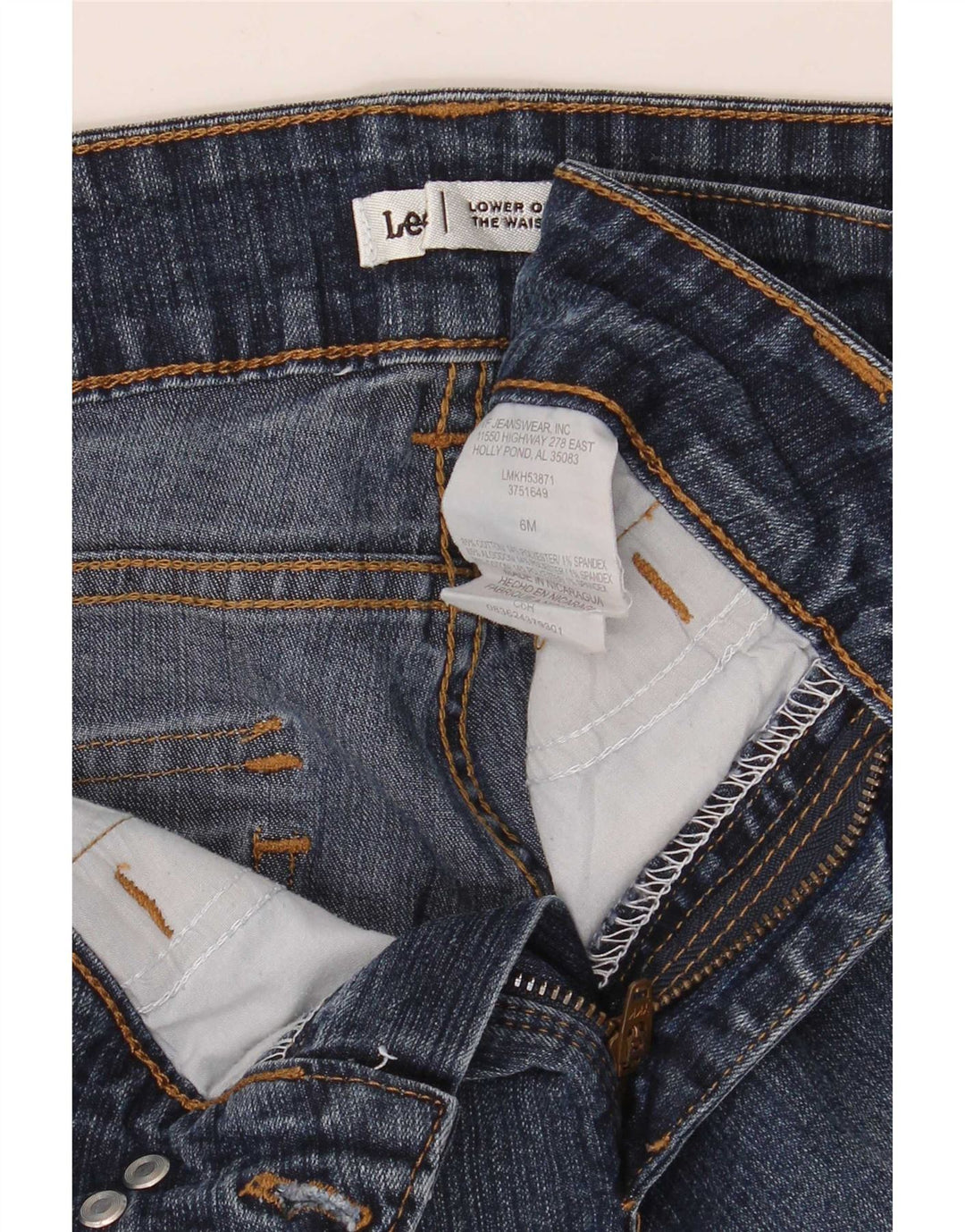 Женские джинсовые шорты Lee US 6 Medium W28 Синие, хлопок
