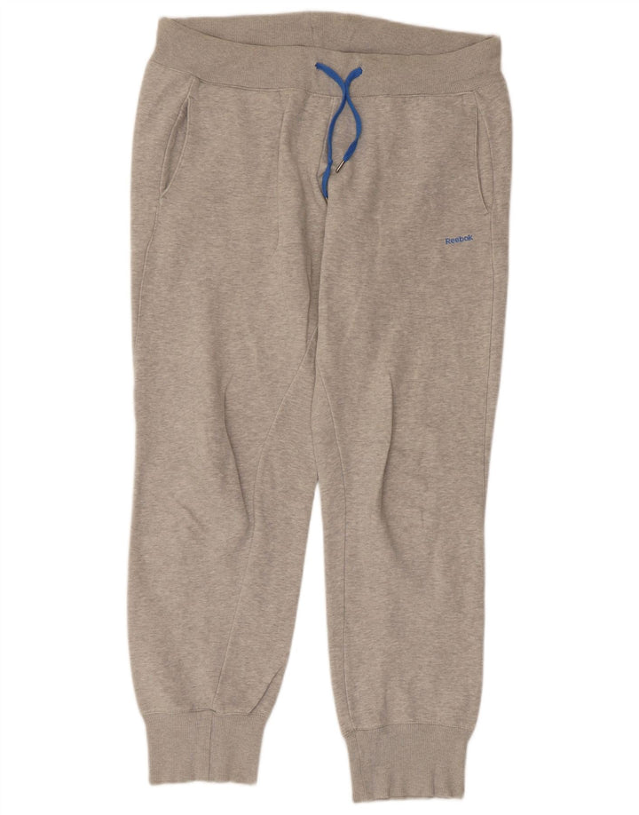 REEBOK Мужские спортивные брюки для бега, большие серые хлопковые брюки