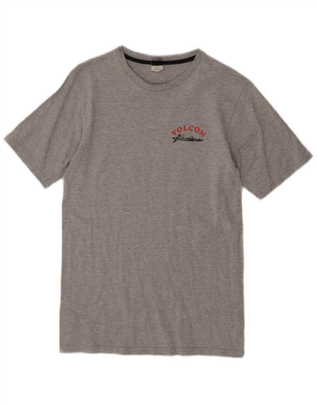 Volcom Мужская футболка с рисунком, маленький серый хлопок