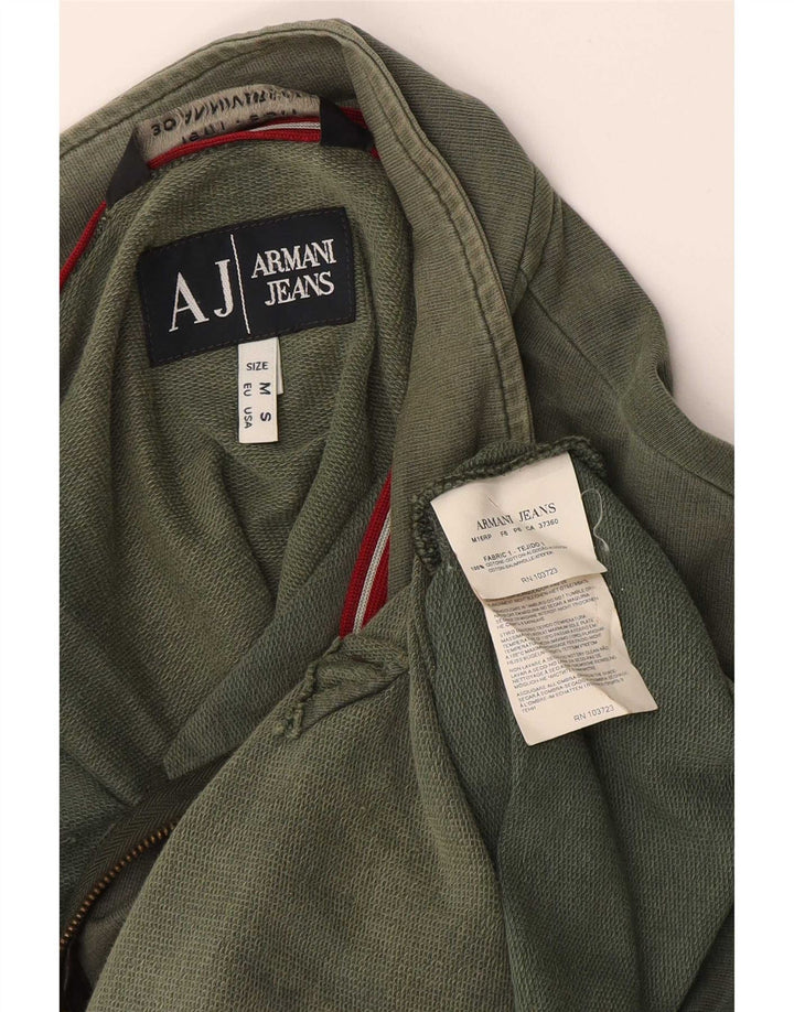 Armani Jeans Мужской спортивный костюм, верхняя куртка, средний зеленый хлопок, хлопок