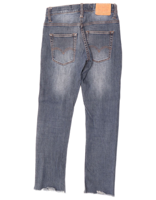 Зауженные джинсы Levi's 520 для мальчиков 11–12 лет W26 L26, синий хлопок