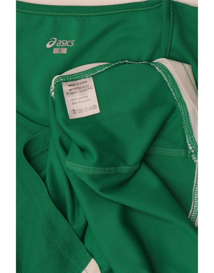 Мужской жилет с графическим рисунком Asics, маленький зеленый цветной блок
