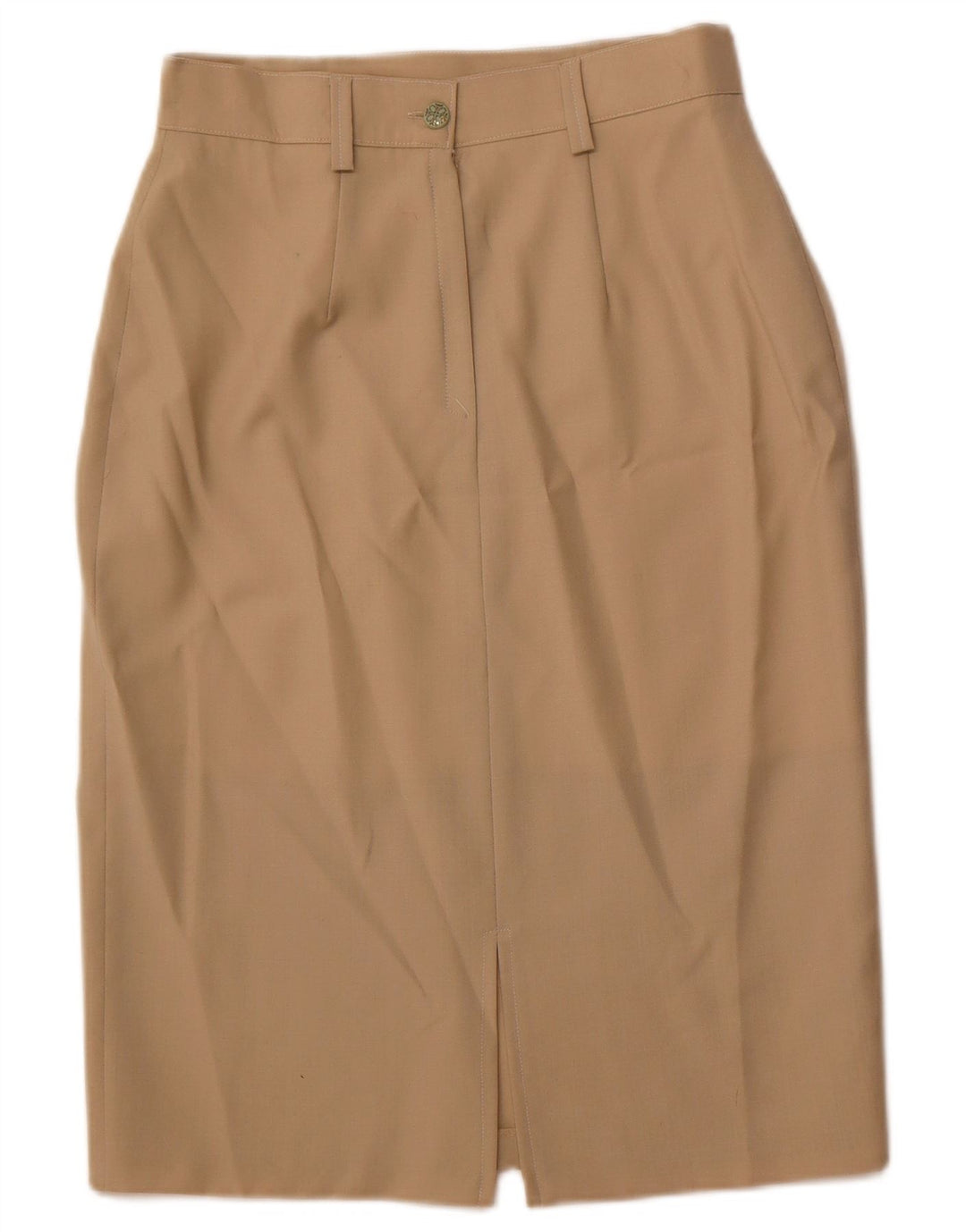 Юбка-карандаш женская VINTAGE IT 44 Medium W28 Коричневая шерсть