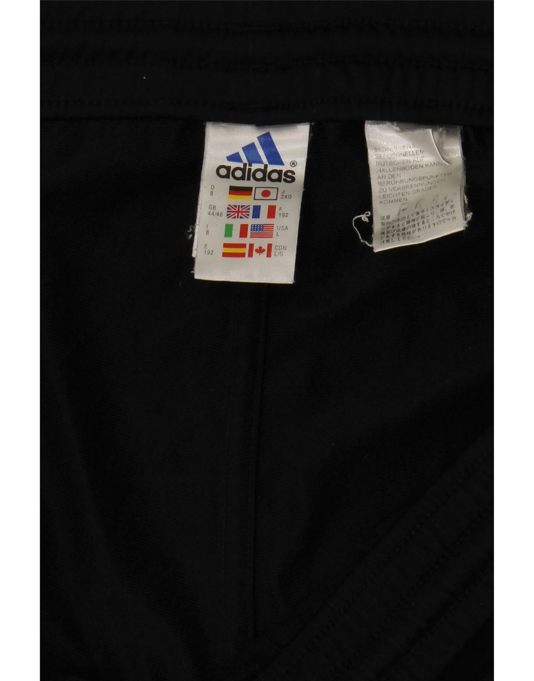 Мужские спортивные брюки Adidas Joggers UK 44/46, большой черный полиэстер