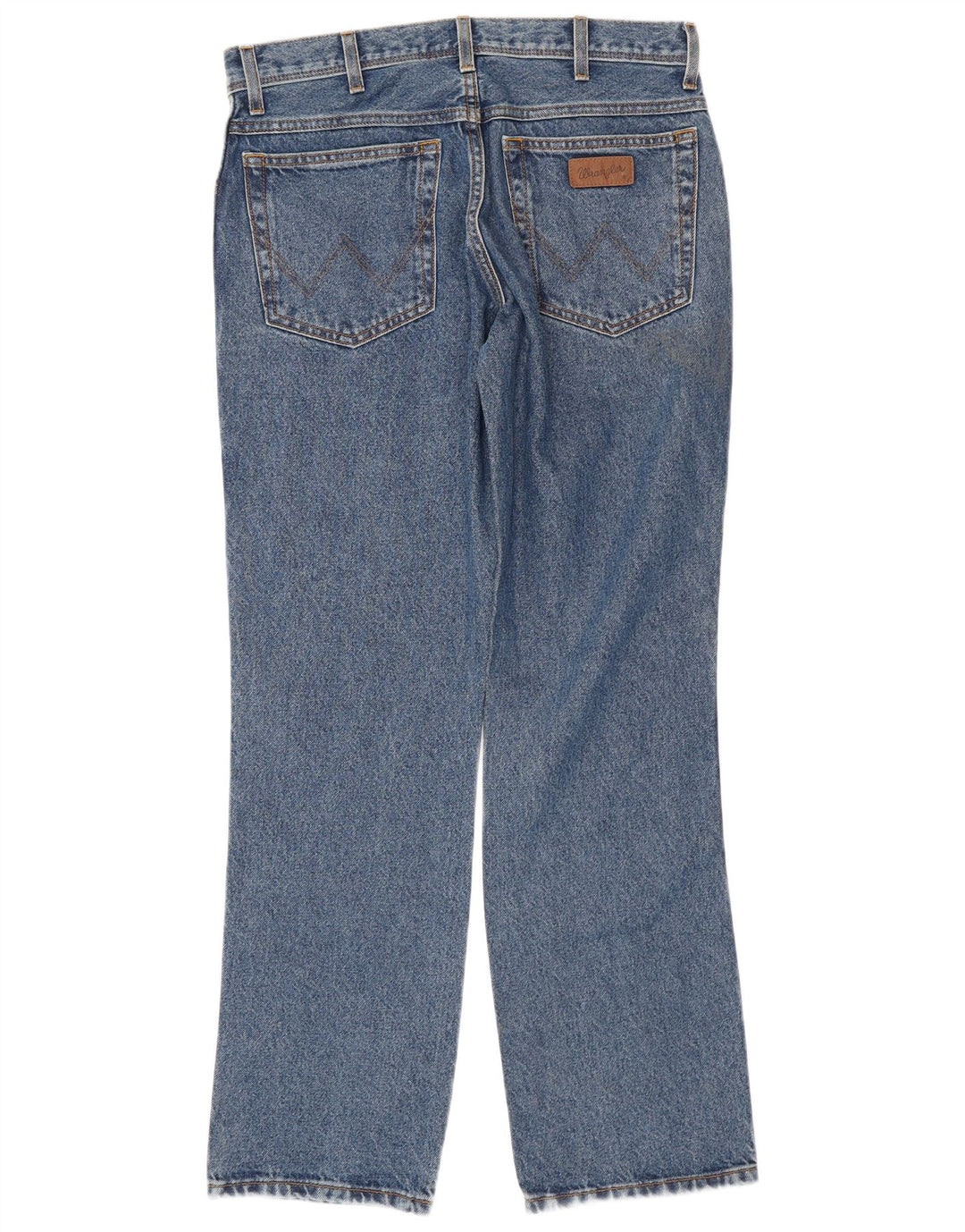 Мужские прямые джинсы Wrangler стандартного кроя W34 L32, синие, хлопок