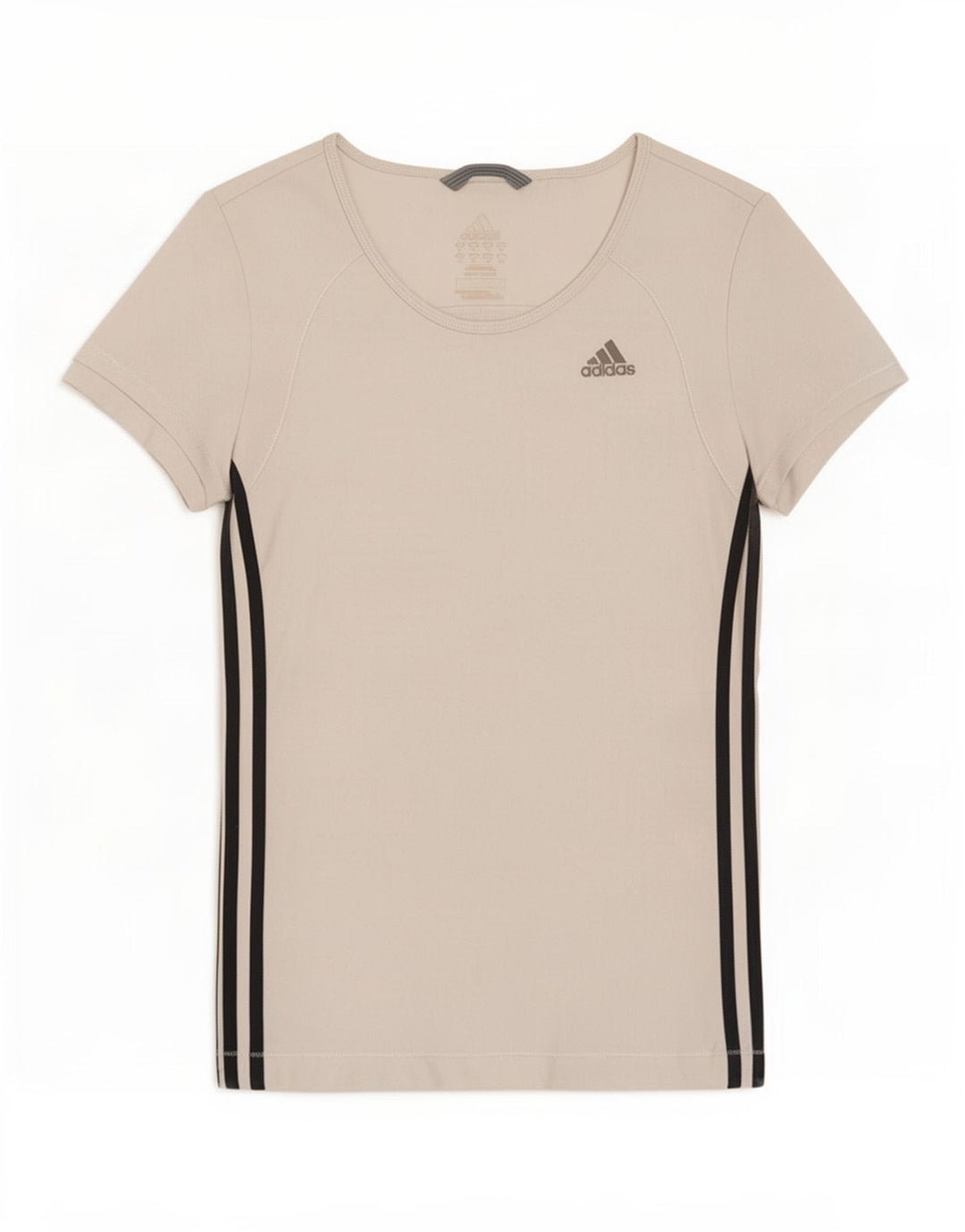 Женская футболка Adidas Climalite Top UK 12, средний белый полиэстер