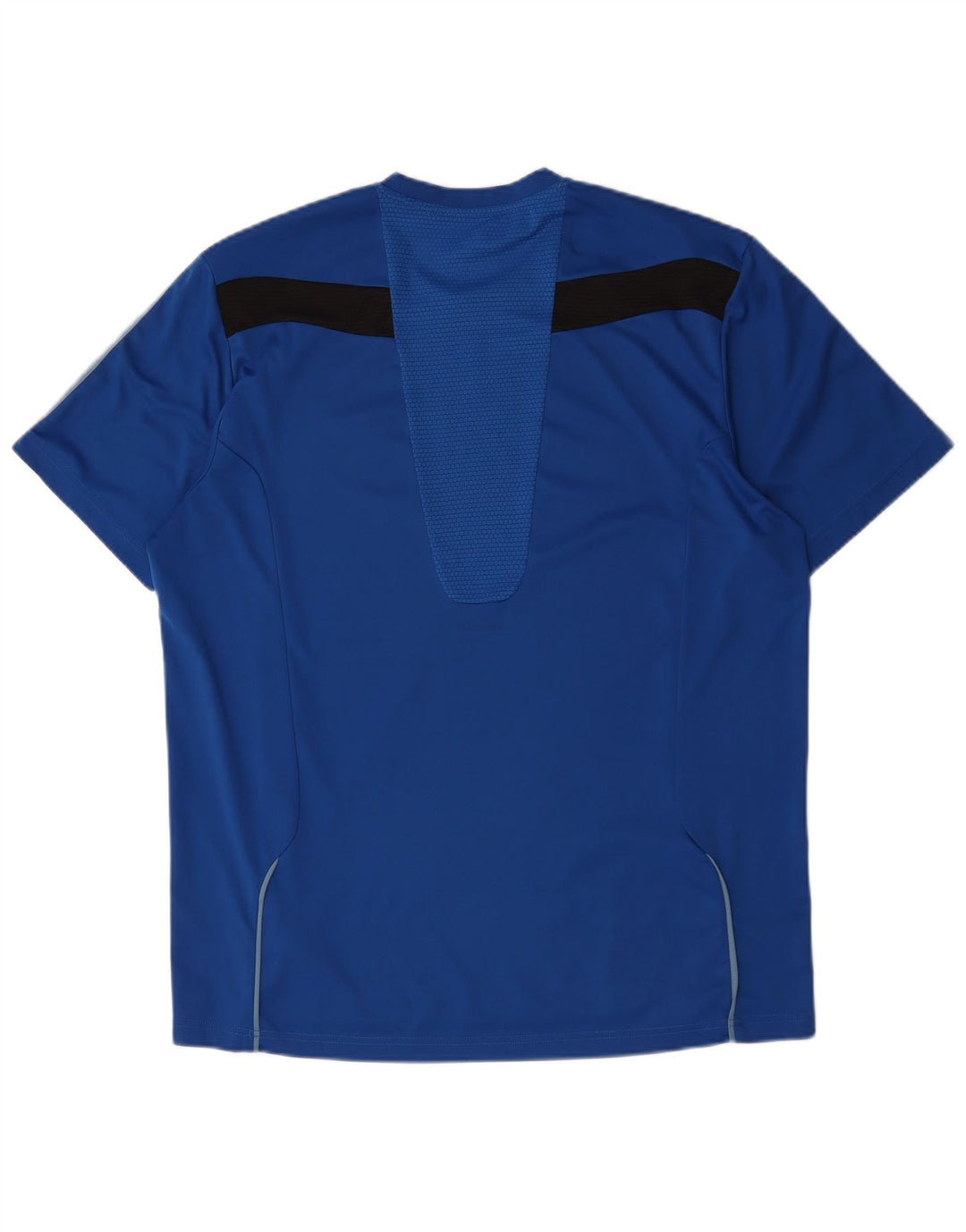 Мужская футболка Adidas Top XL синяя из полиэстера с цветными блоками