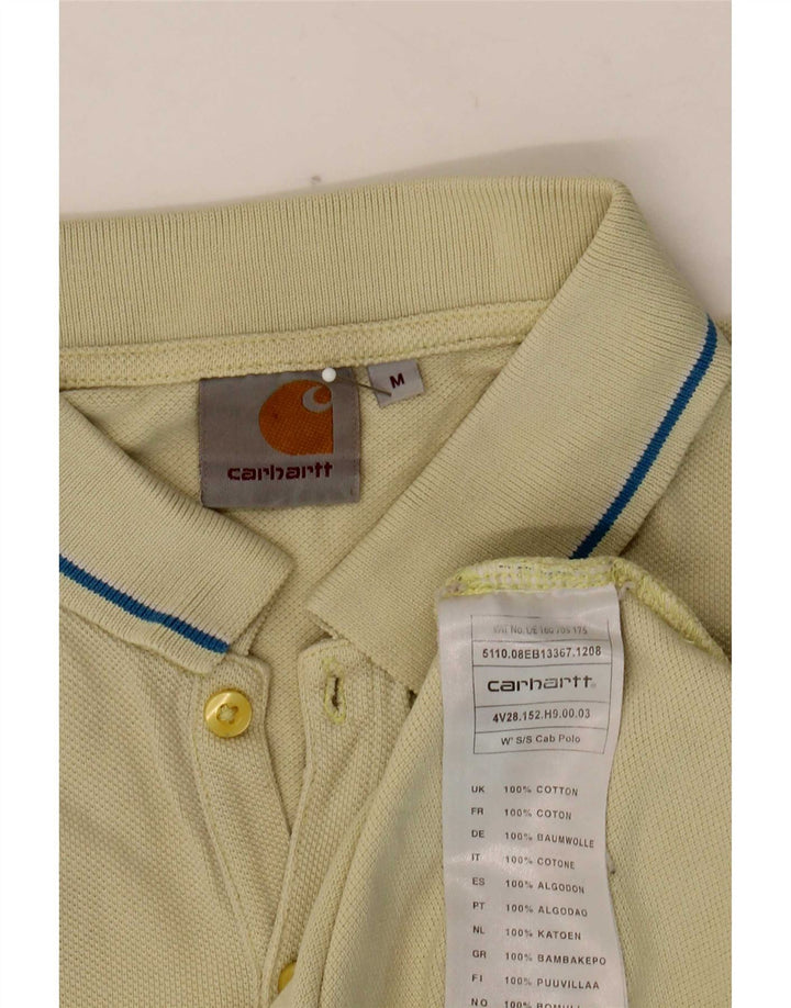 Мужская рубашка-поло Carhartt из хлопка среднего желтого цвета