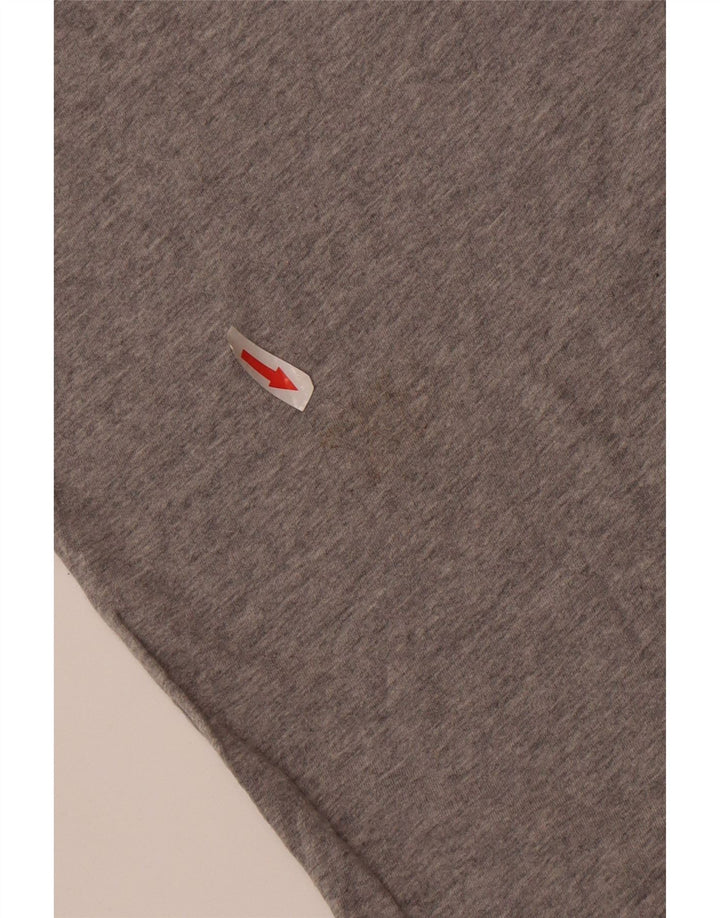 Мужская футболка Tommy Hilfiger из хлопка среднего серого цвета