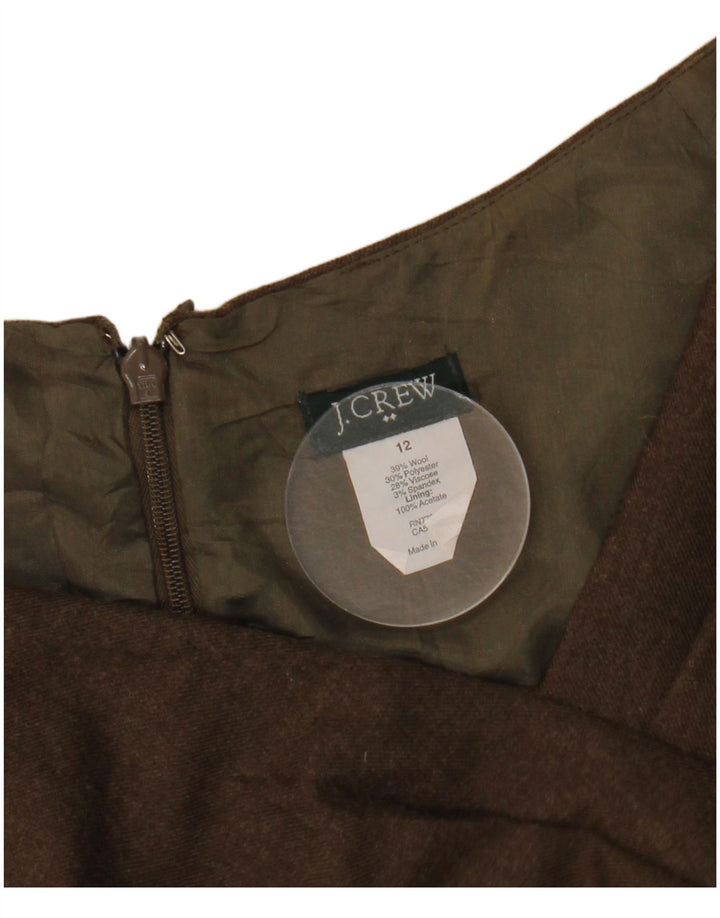Женское платье-футляр J. CREW, размер США 12, большая коричневая шерсть