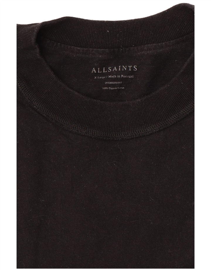 Мужская футболка All Saints Top XL, черный хлопок