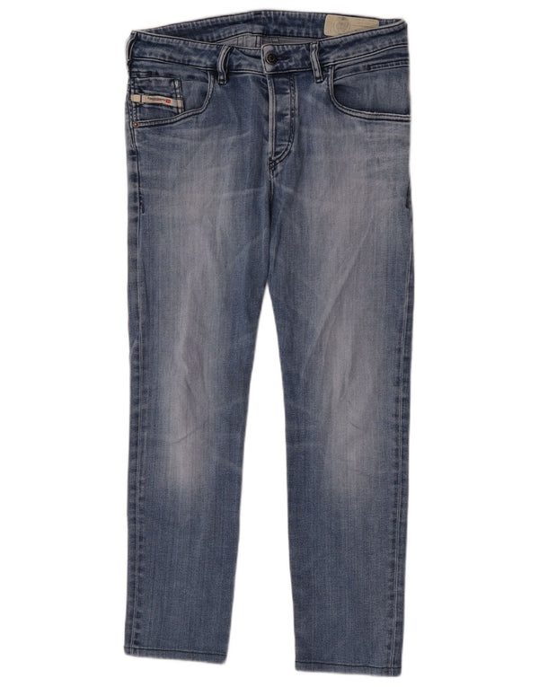 Мужские зауженные джинсы Diesel D-Bazer W31 L28, синий хлопок