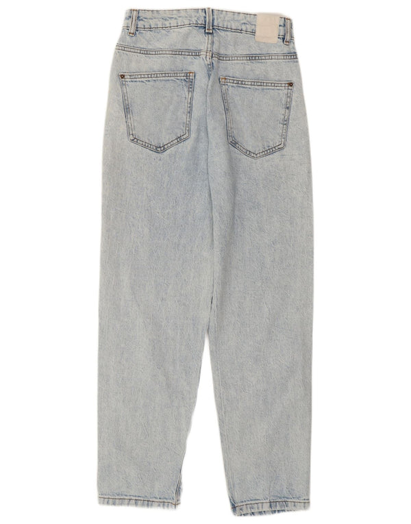 Женские потертые джинсы с высокой талией Zara EU 36 XS W26 L27, синий хлопок