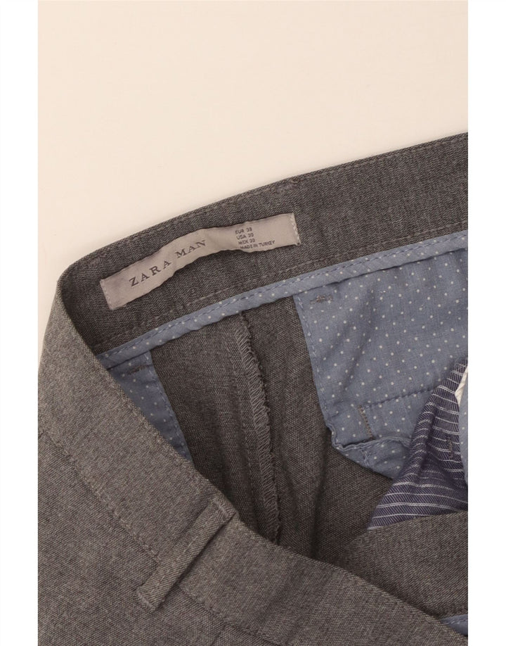Мужские узкие брюки-чинос ZARA EU 38 Small W30 L27 Серые