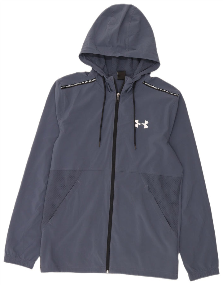 Мужской свитер с капюшоном на молнии Under Armour, средний темно-синий, полиэстер