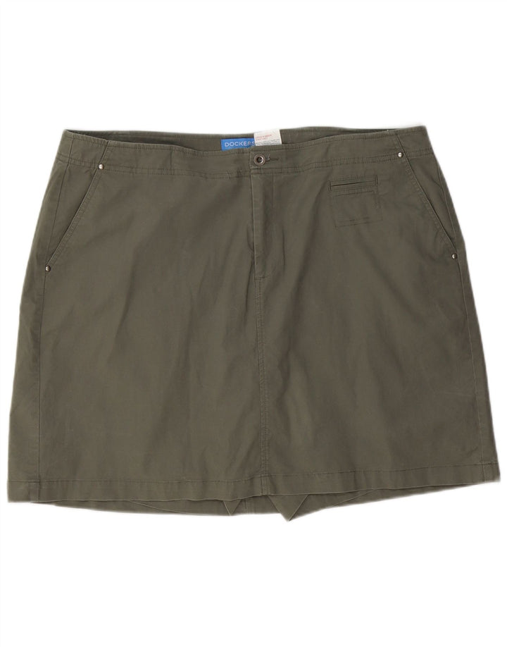 Женская юбка DOCKERS US 18 2XL, цвет хаки, хлопок