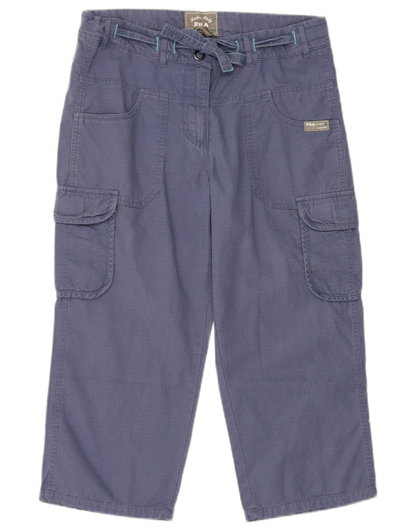 Женские брюки-капри Fila UK 12 Medium W30 L20 Синие, хлопок