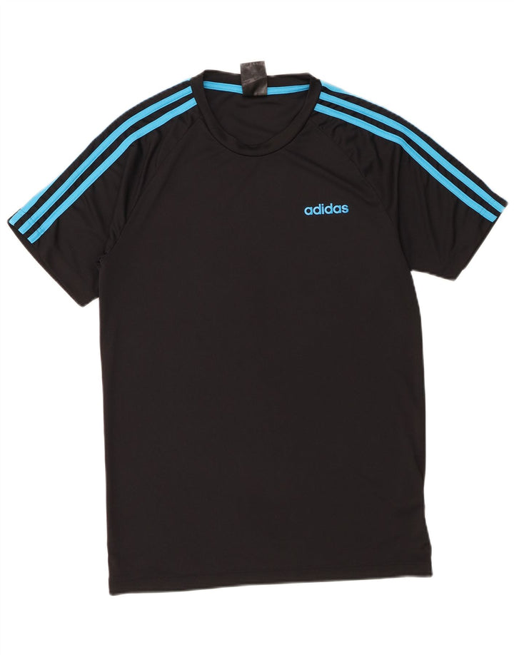 Мужская футболка Adidas Climalite, маленький черный полиэстер