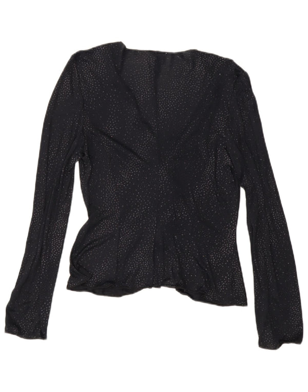 Женская блузка с длинным рукавом Armani Top IT 44 Medium Black Spotted