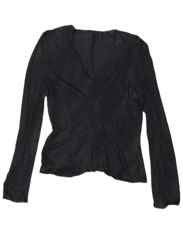 Женская блузка с длинным рукавом Armani Top IT 44 Medium Black Spotted