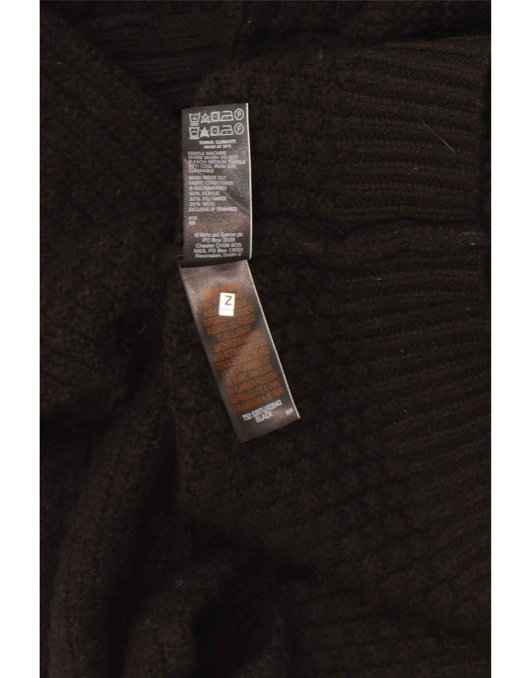 Женский укороченный открытый кардиган Marks & Spencer UK 12, средний черный