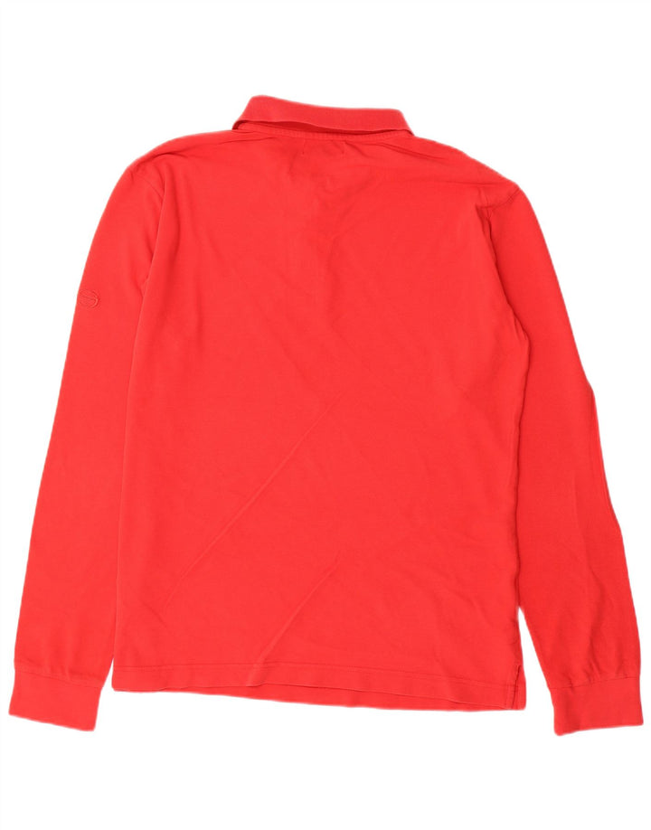 SERGIO TACCHINI Мужская рубашка поло с длинным рукавом XL, красный хлопок