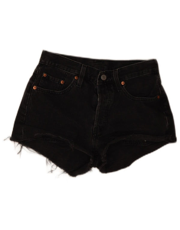 Женские джинсовые шорты Levi's 501 W25 XS Серые хлопковые
