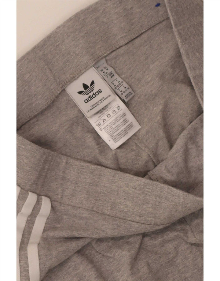 Женские леггинсы Adidas UK 12/14, хлопок среднего серого цвета