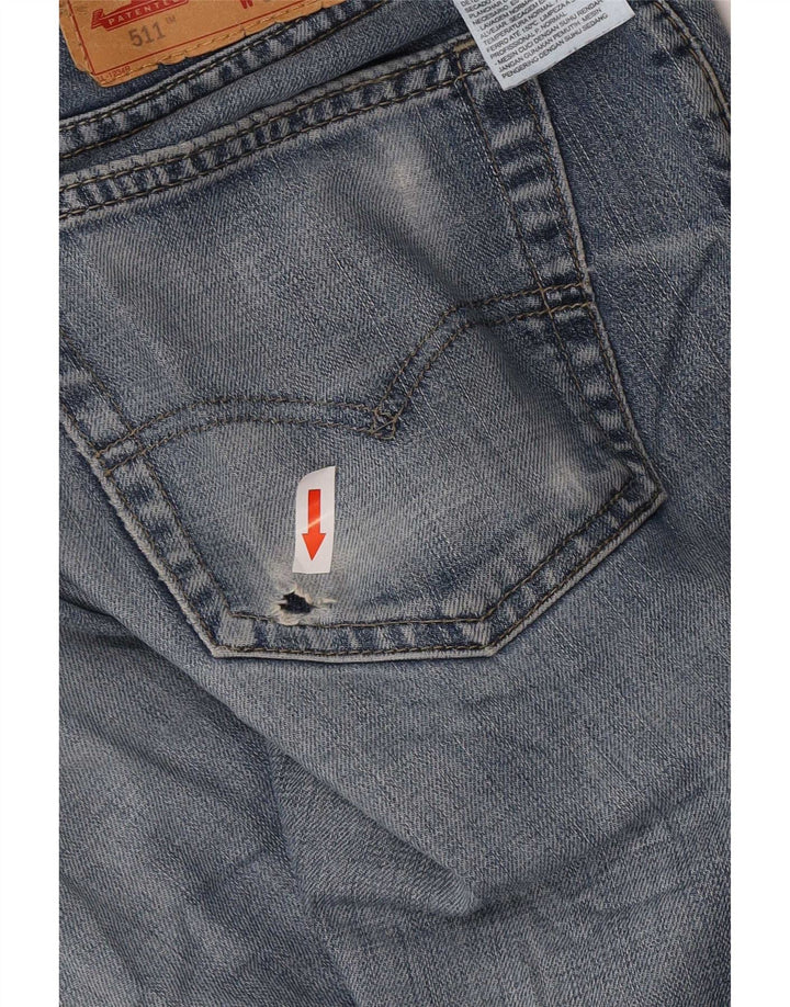 Мужские джинсы Levi's Slim 511 W33 L34 синие, хлопок