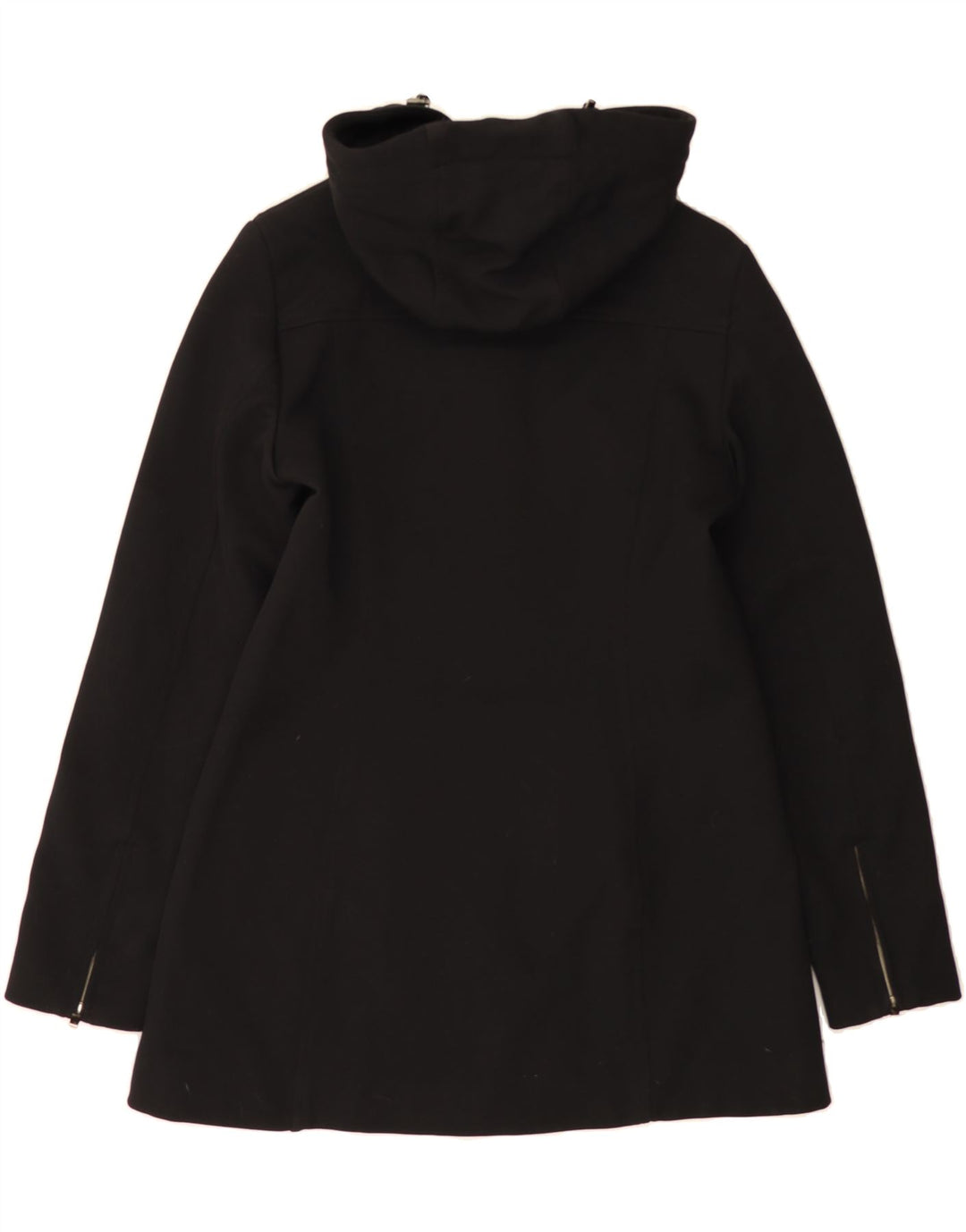 BREMA Womens Hooded Duffle Coat IT 44 Medium Black Nylon Vintage Brema and Second-Hand Brema from Messina Hembry 