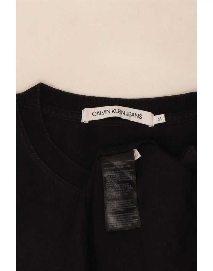 Мужская футболка Calvin Klein Jeans, средний черный хлопок