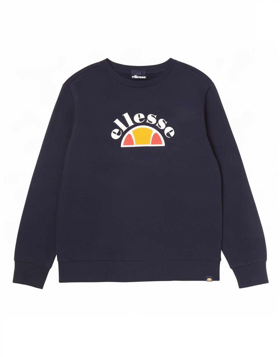 Ellesse Мужской свитшот с графическим рисунком, большой темно-синий хлопковый джемпер