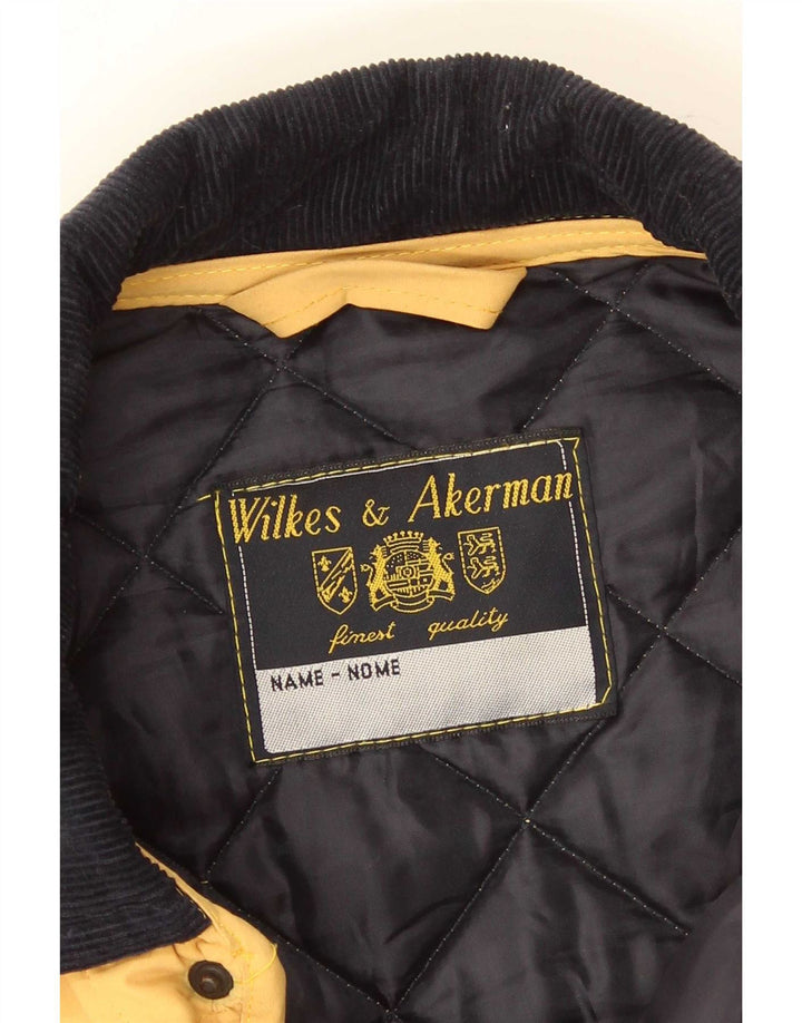 Мужская стеганая куртка Wilkes&Akerman UK 38 средний желтый полиэстер