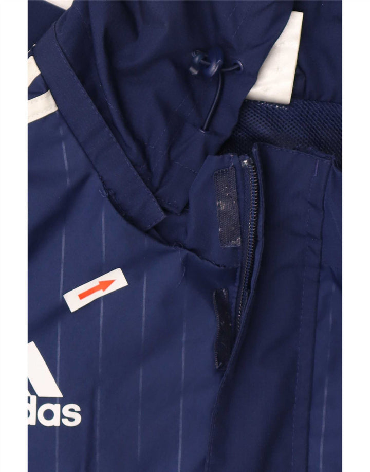 Мужская спортивная куртка с капюшоном Adidas, средний темно-синий Цветной блок