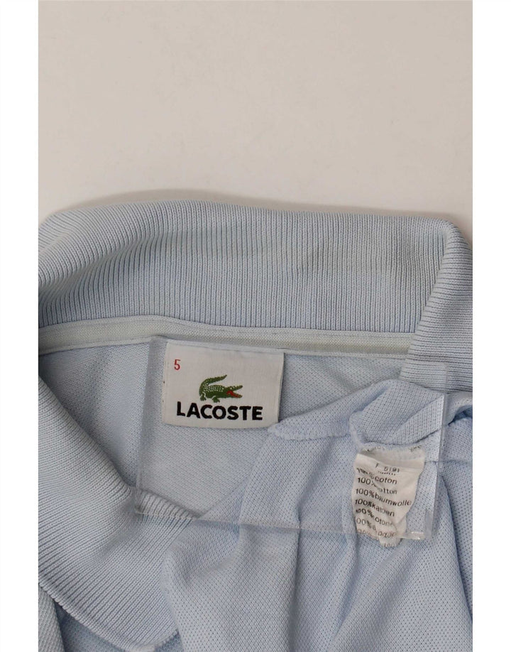 Мужская рубашка-поло Lacoste, размер 5, большая синяя хлопковая