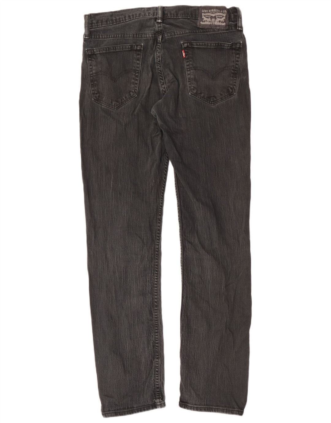 Мужские потертые прямые джинсы Levi's W33 L32, черный хлопок