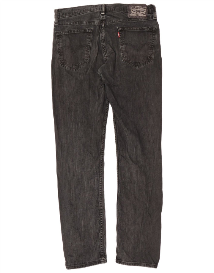 Мужские потертые прямые джинсы Levi's W33 L32, черный хлопок