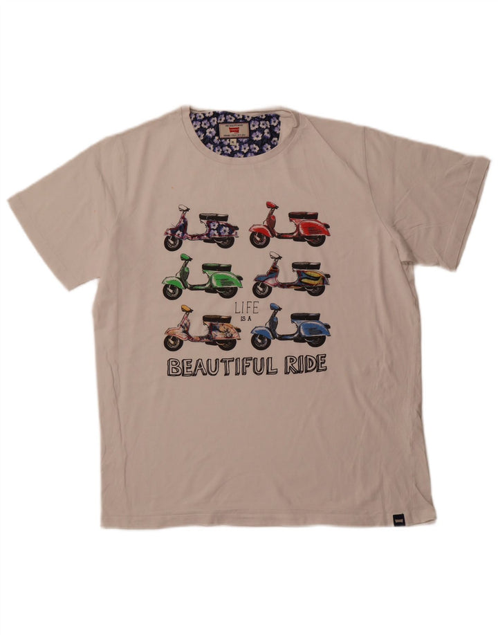 CARRERA Мужская футболка с рисунком Top XL Белый хлопок