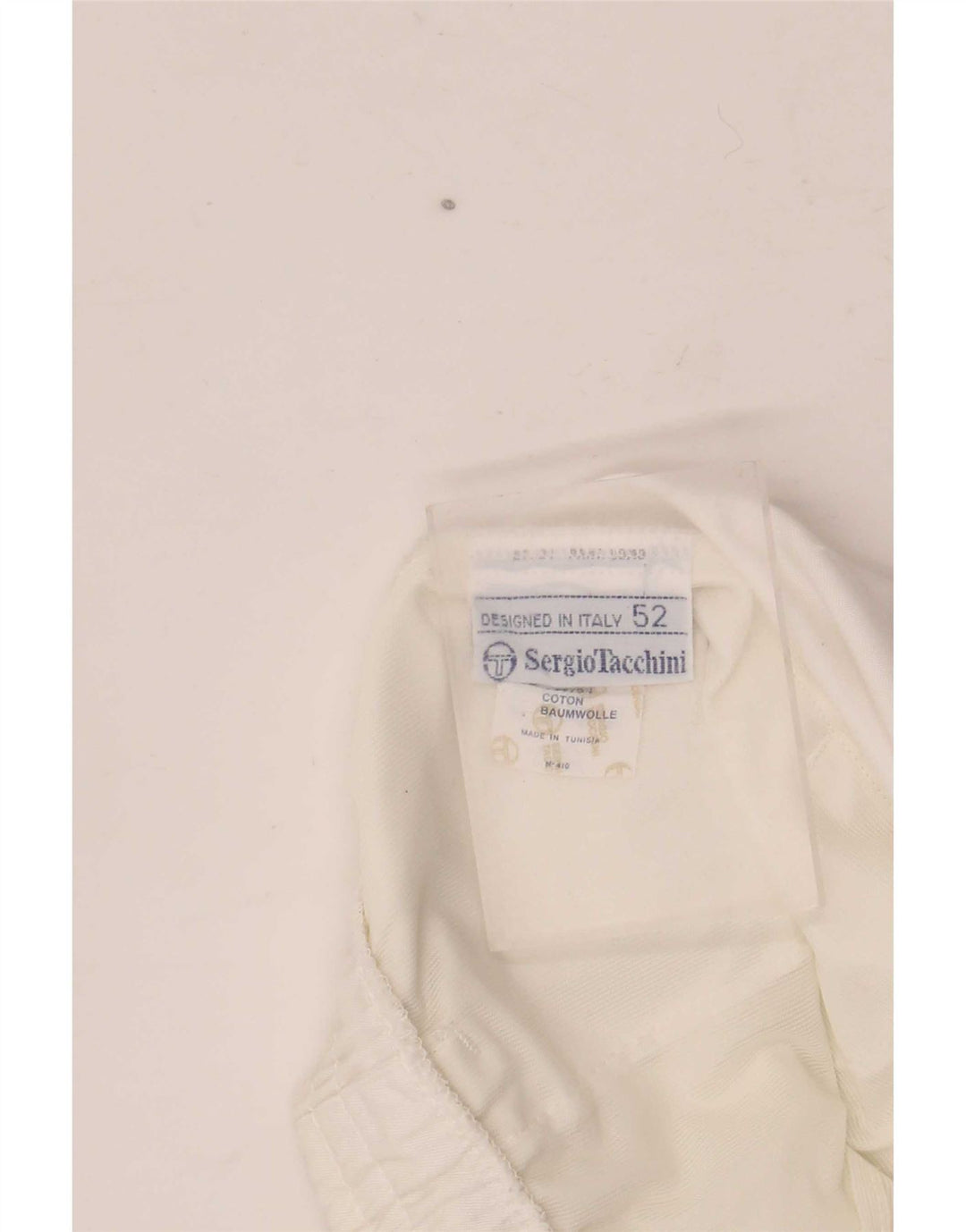 Мужские спортивные шорты с рисунком Sergio Tacchini IT 52, большие белые, полиэстер