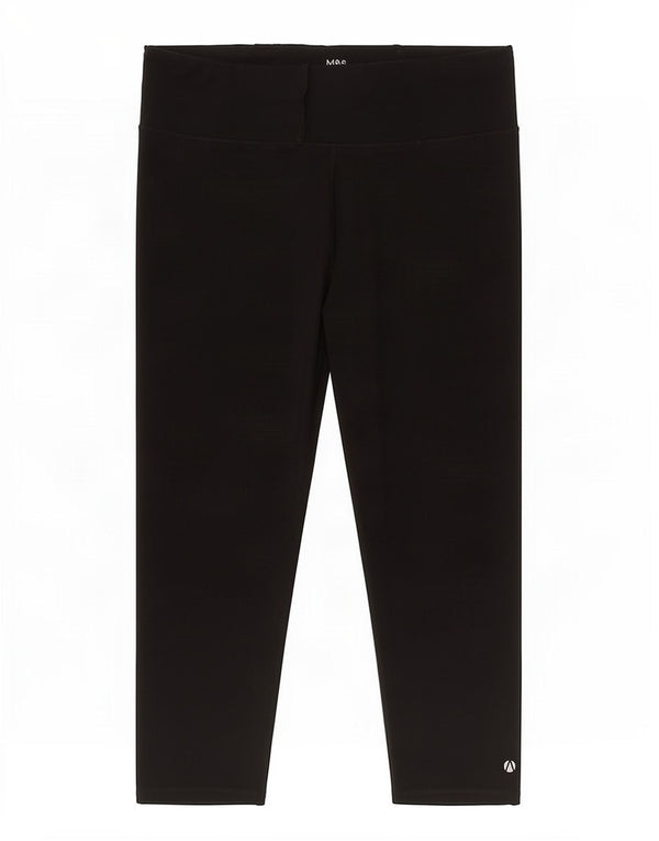Женские леггинсы-капри Marks & Spencer UK 20 2XL, черный полиэстер