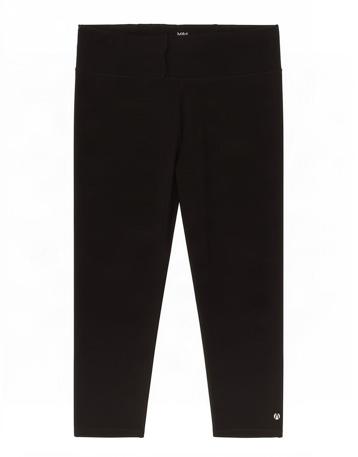 Женские леггинсы-капри Marks & Spencer UK 20 2XL, черный полиэстер